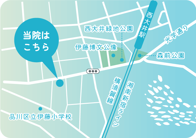 品川ホヌクリニックの地図